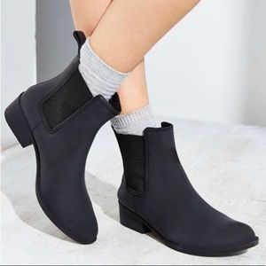 Jeffrey Campbell Matte Blue Rain Boots